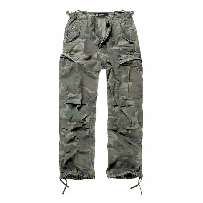 kalhoty plátěné BRANDIT M65 Vintage Trouser Woodland S